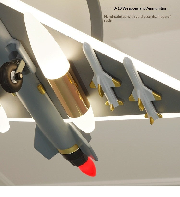 J-10 Fighter Jet Ceiling Light/Pendant Light for Boys' Bedroom