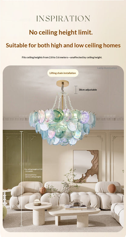French Colorful Chandelier