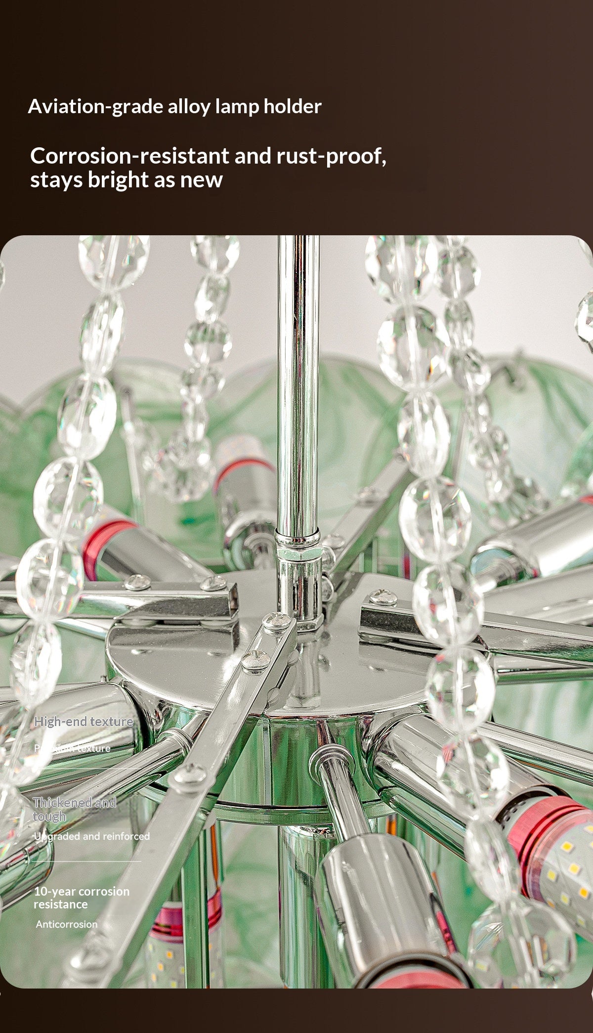 French-style living room chandelier