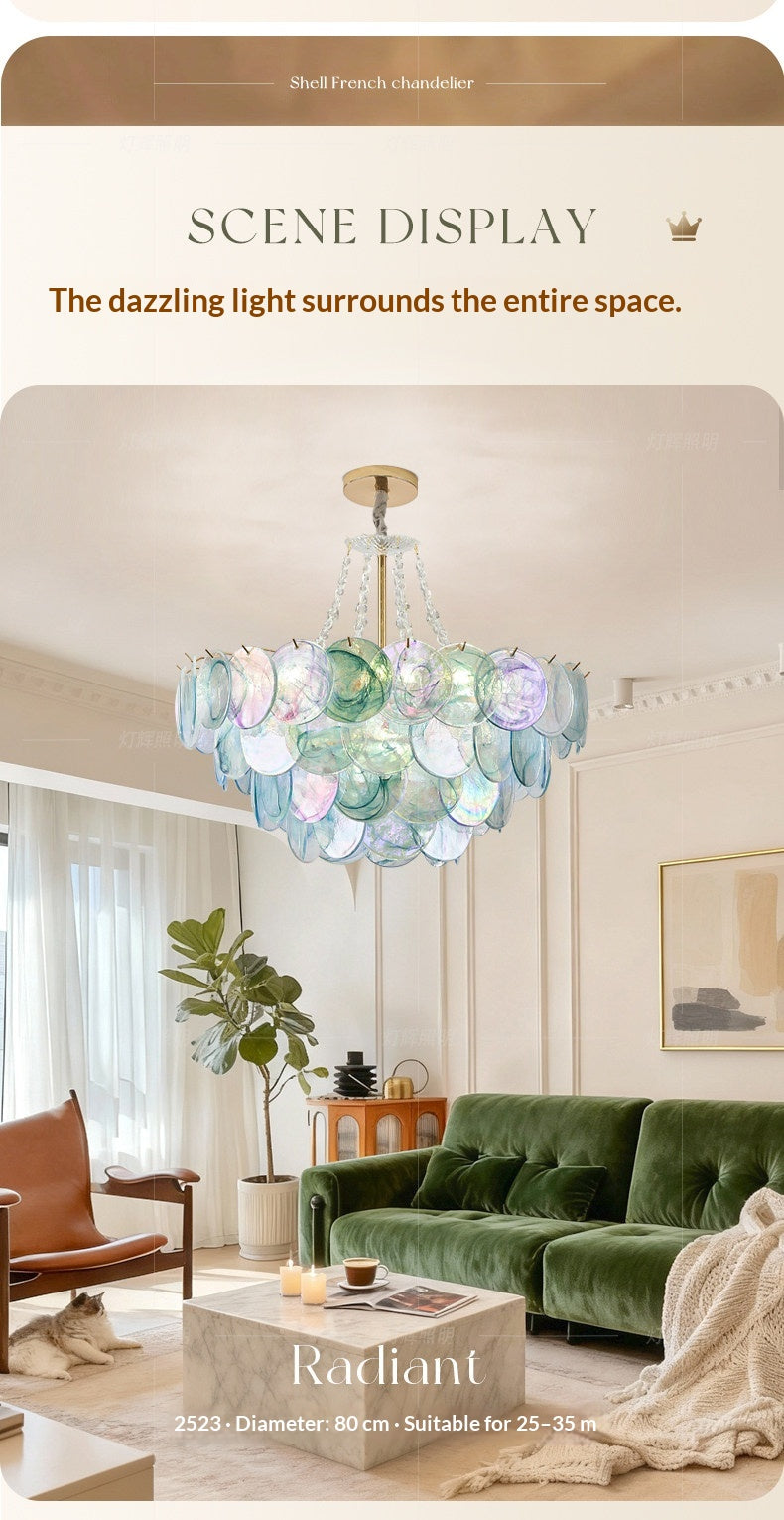 French Colorful Chandelier
