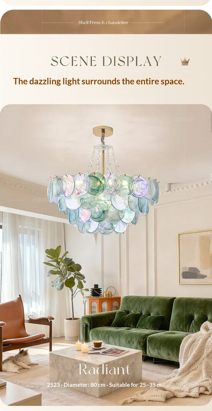 French Colorful Chandelier