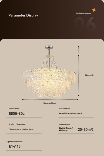 Romantic Crystal Living Room Chandelier