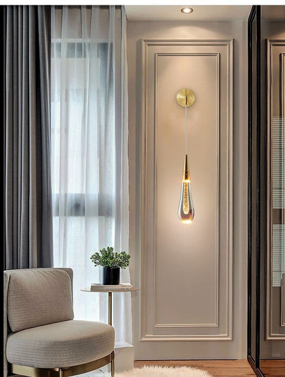 Luxury Crystal Bedside Wall Lamp