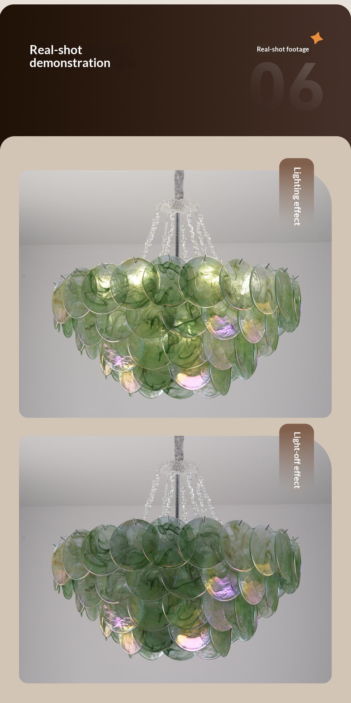 French-style living room chandelier