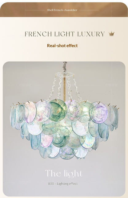 French Colorful Chandelier