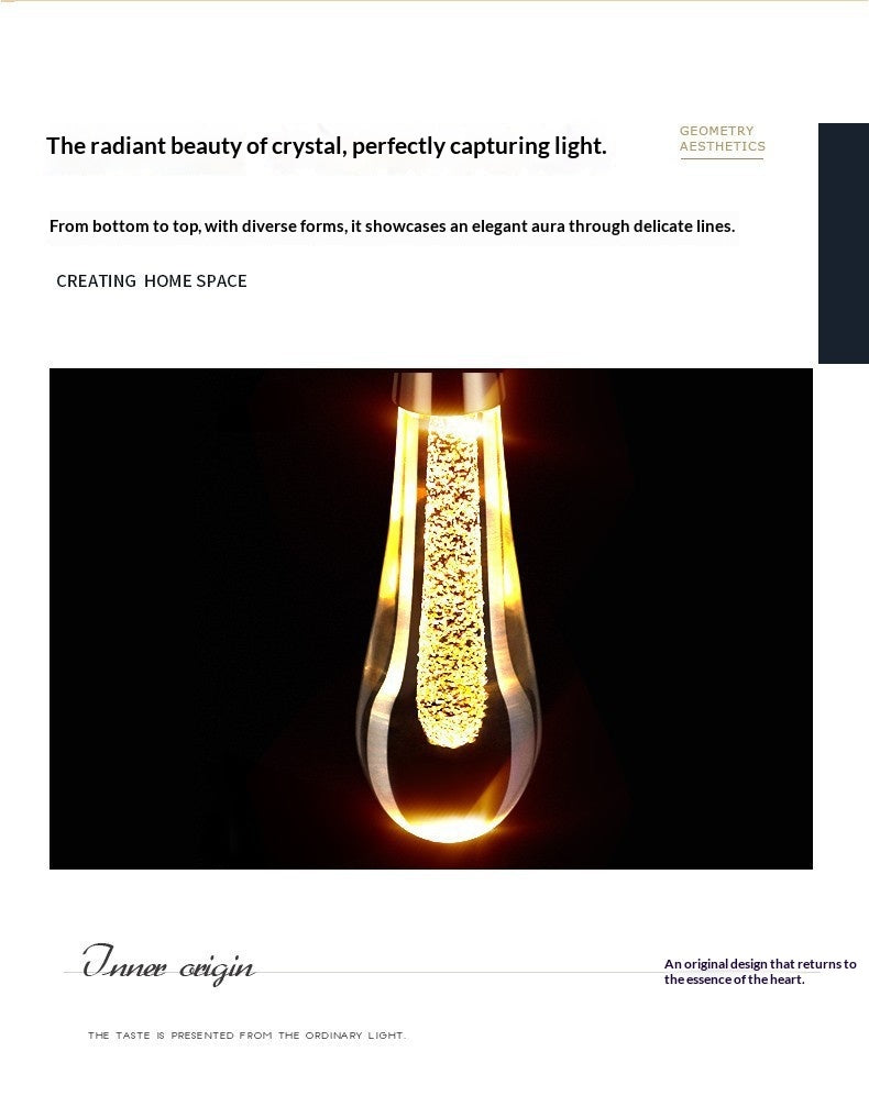 Luxury Crystal Bedside Wall Lamp