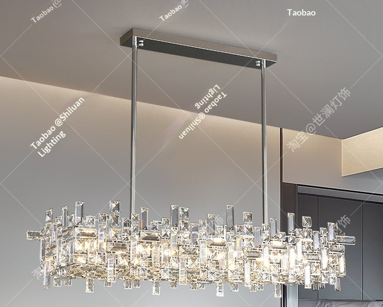 Modern luxury restaurant crystal chandelier