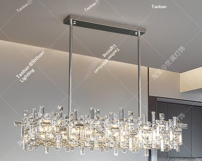 Modern luxury restaurant crystal chandelier