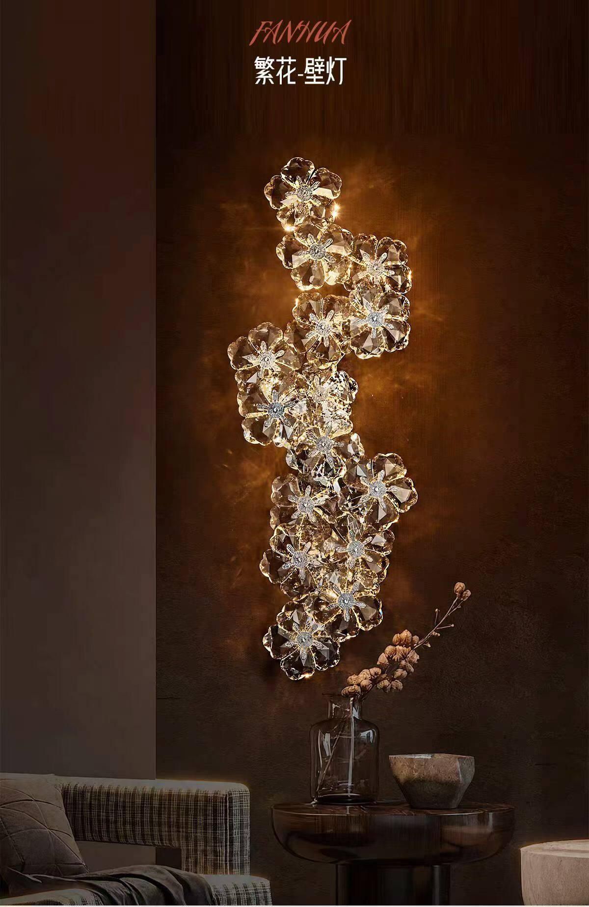 French-style luxury crystal wall lamp (2026 new model)