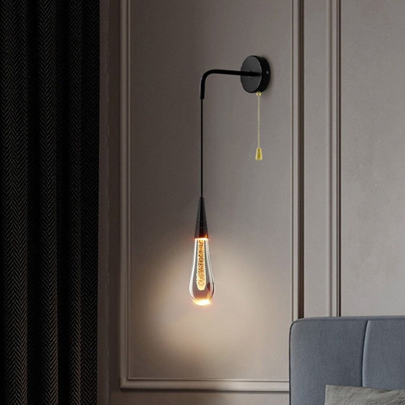 Luxury Crystal Bedside Wall Lamp