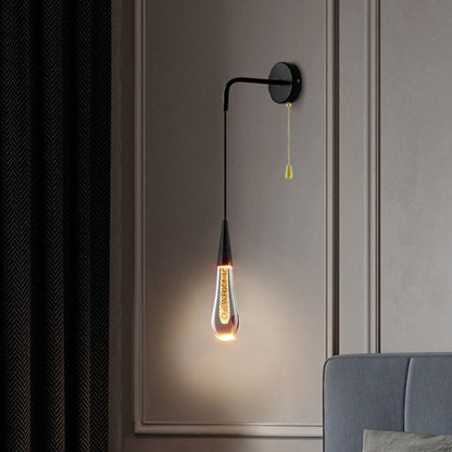 Luxury Crystal Bedside Wall Lamp