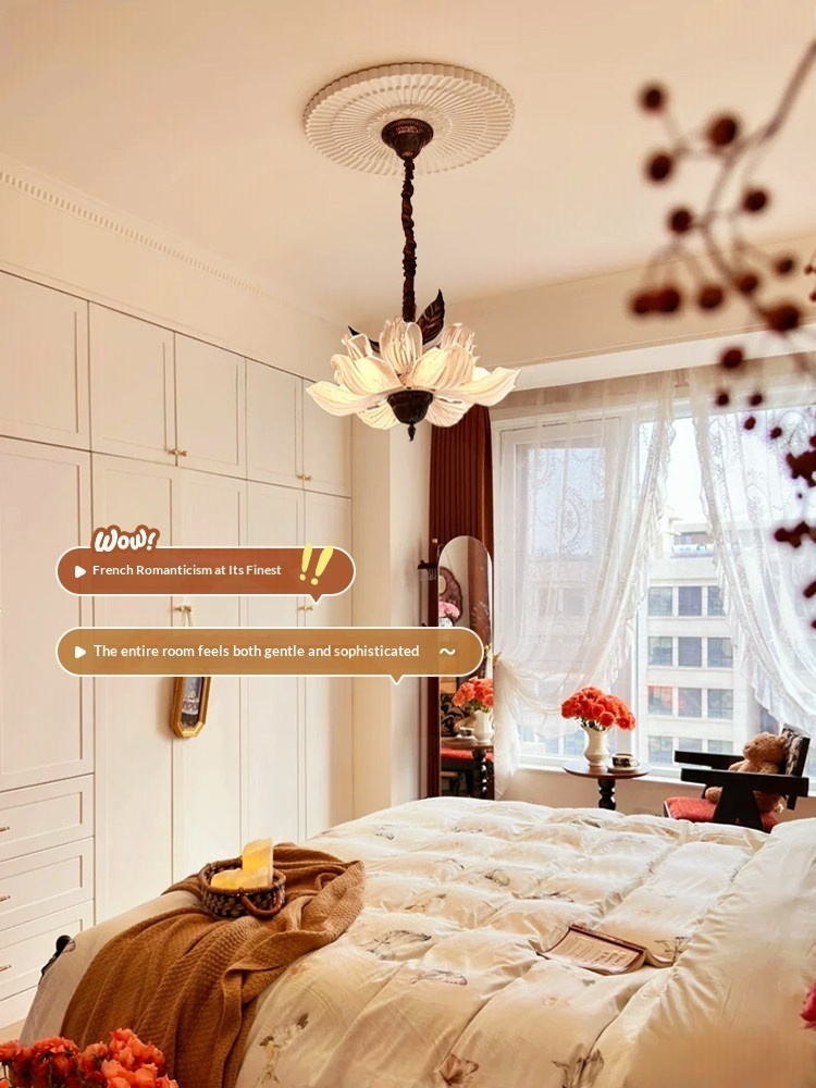 Vintage Magnolia Petal Chandelier