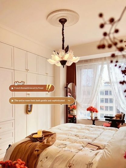 Vintage Magnolia Petal Chandelier