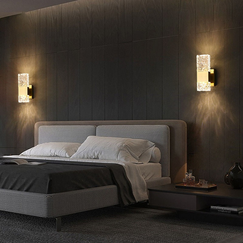 Crystal Wall Lamp for Living Room Feature Wall