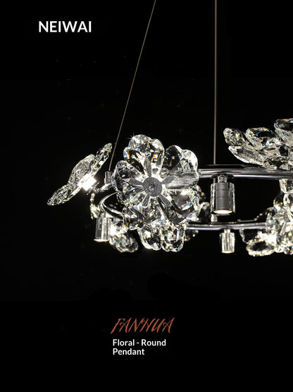 Floral Crystal Chandelier