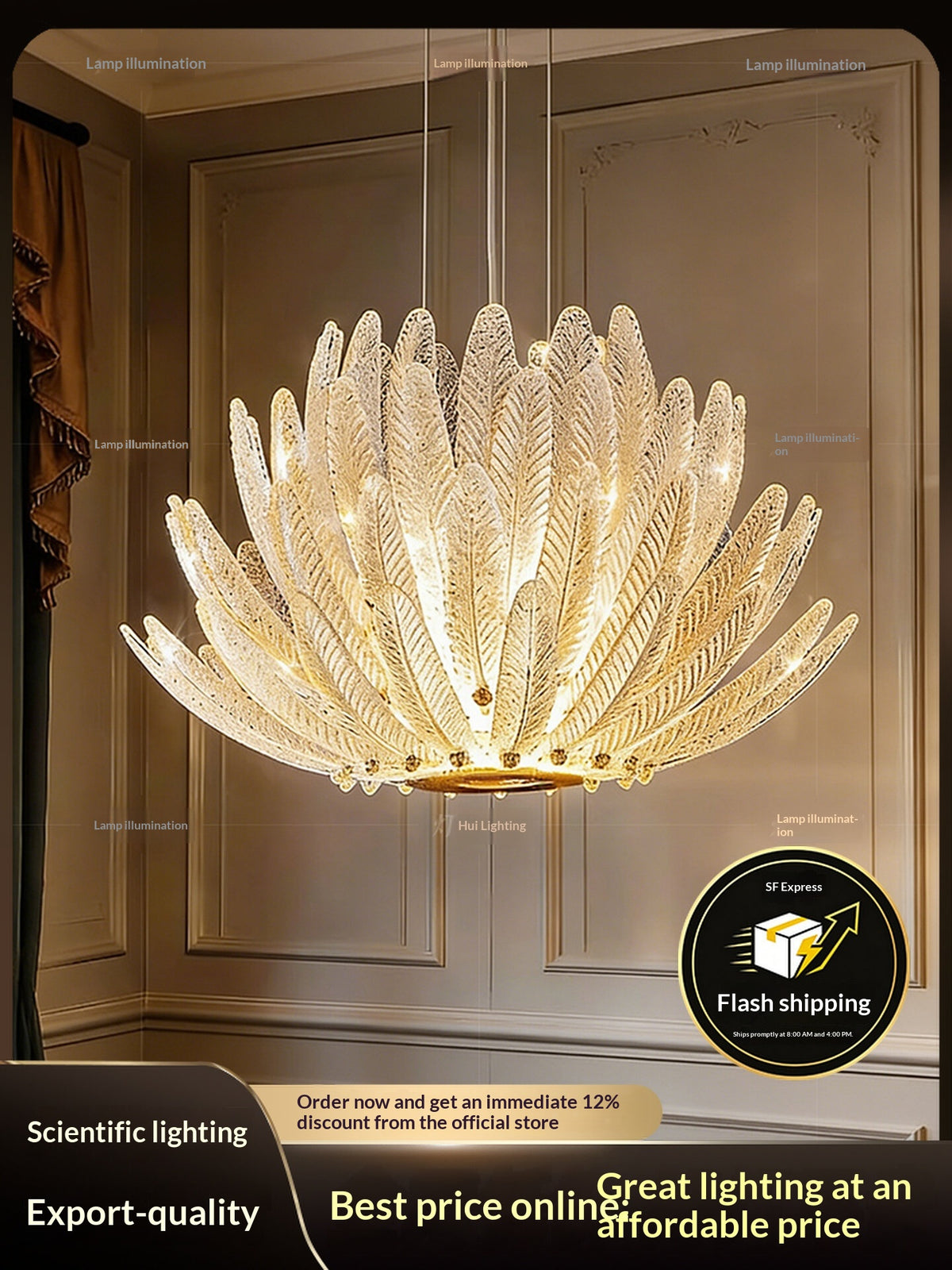 Fàshì diàodēng 4 French-style chandelier