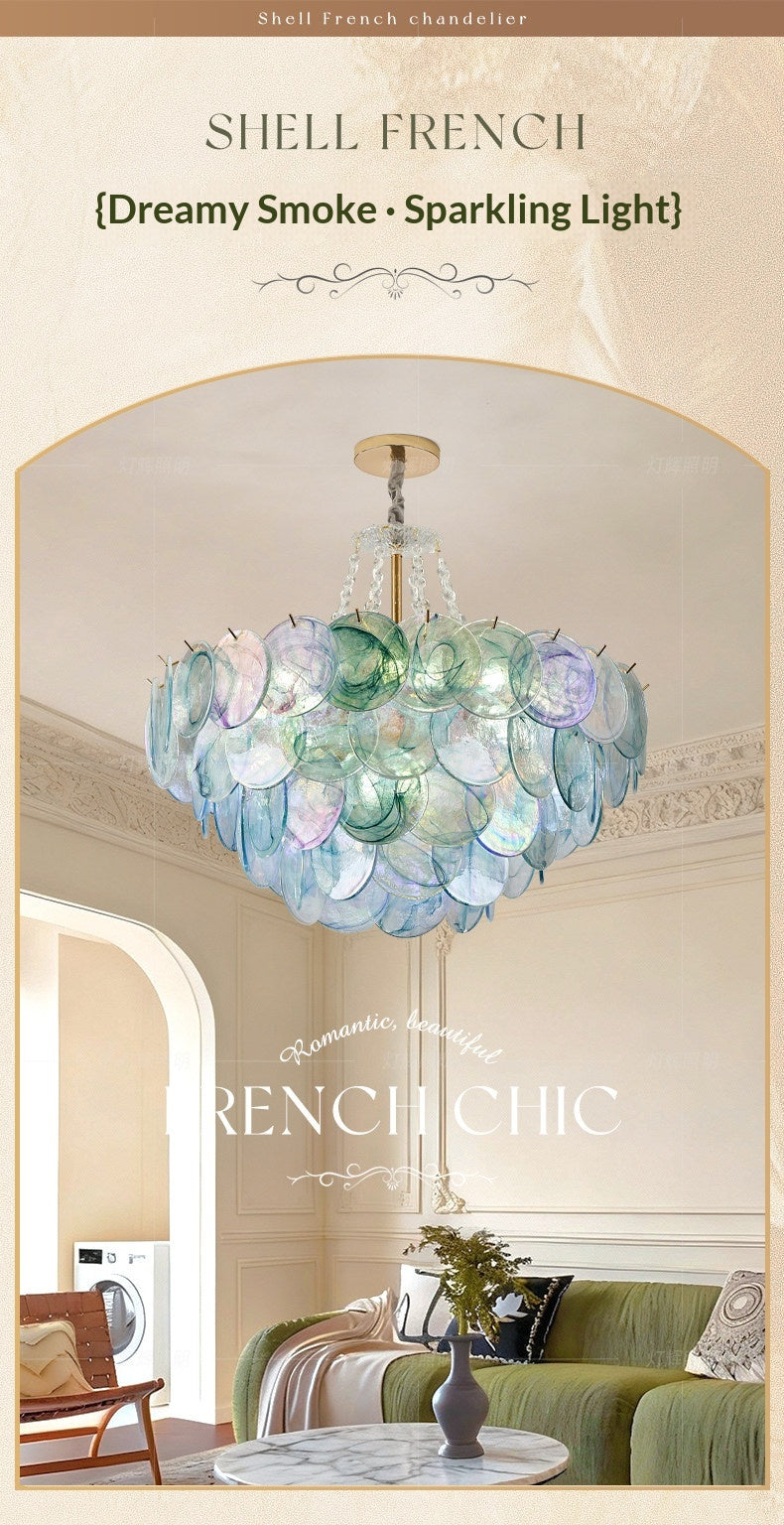 French Colorful Chandelier