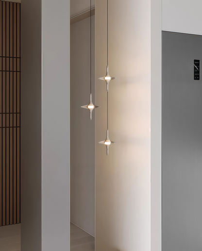 Italian-Style Luxury Crystal Bedside Pendant Light