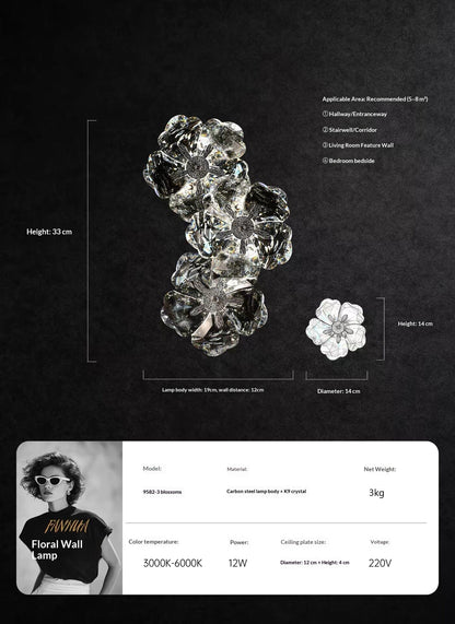 French-style luxury crystal wall lamp (2026 new model)