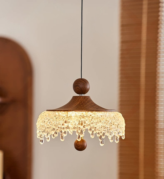 Adjustable iceberg teardrop pendant lamp
