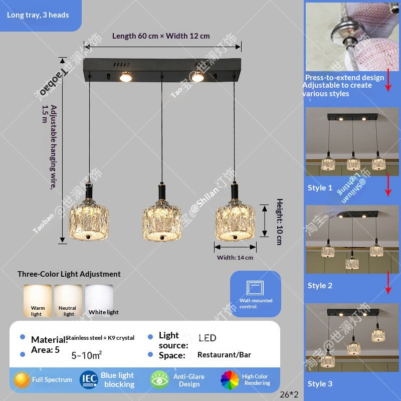 Italian-style luxury pendant light