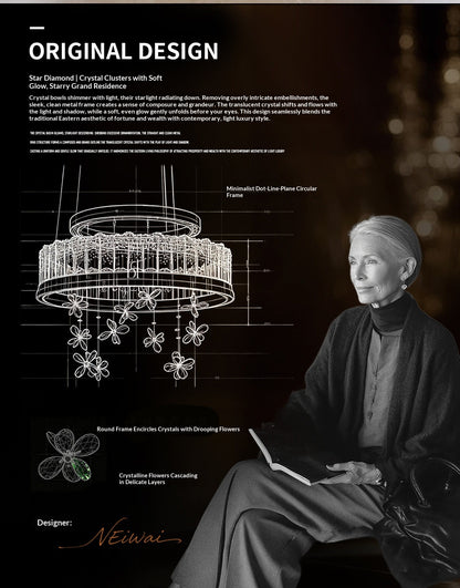 Light Luxury Butterfly Crystal Chandelier