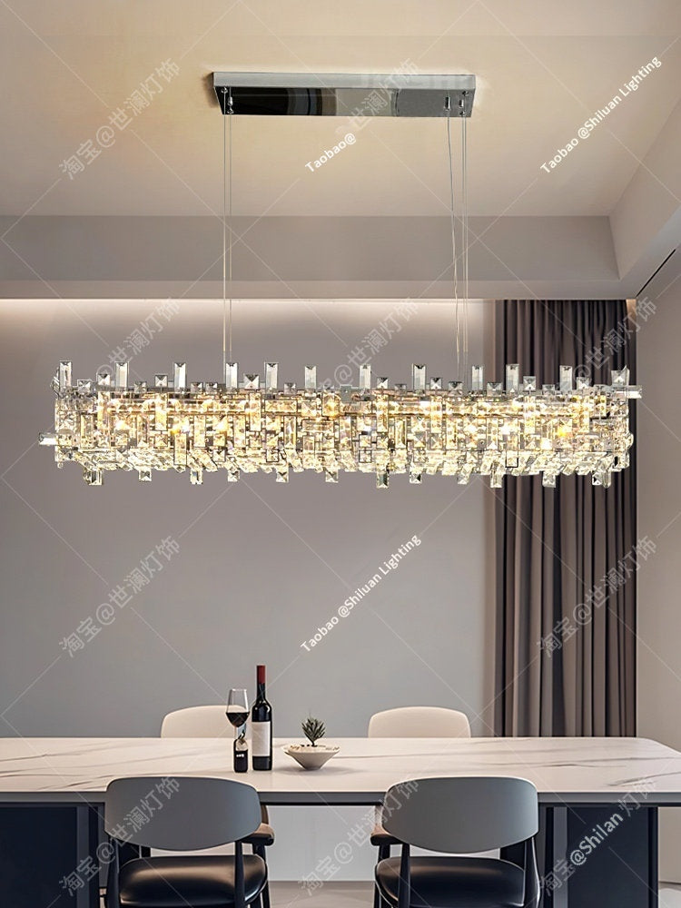 Modern luxury restaurant crystal chandelier