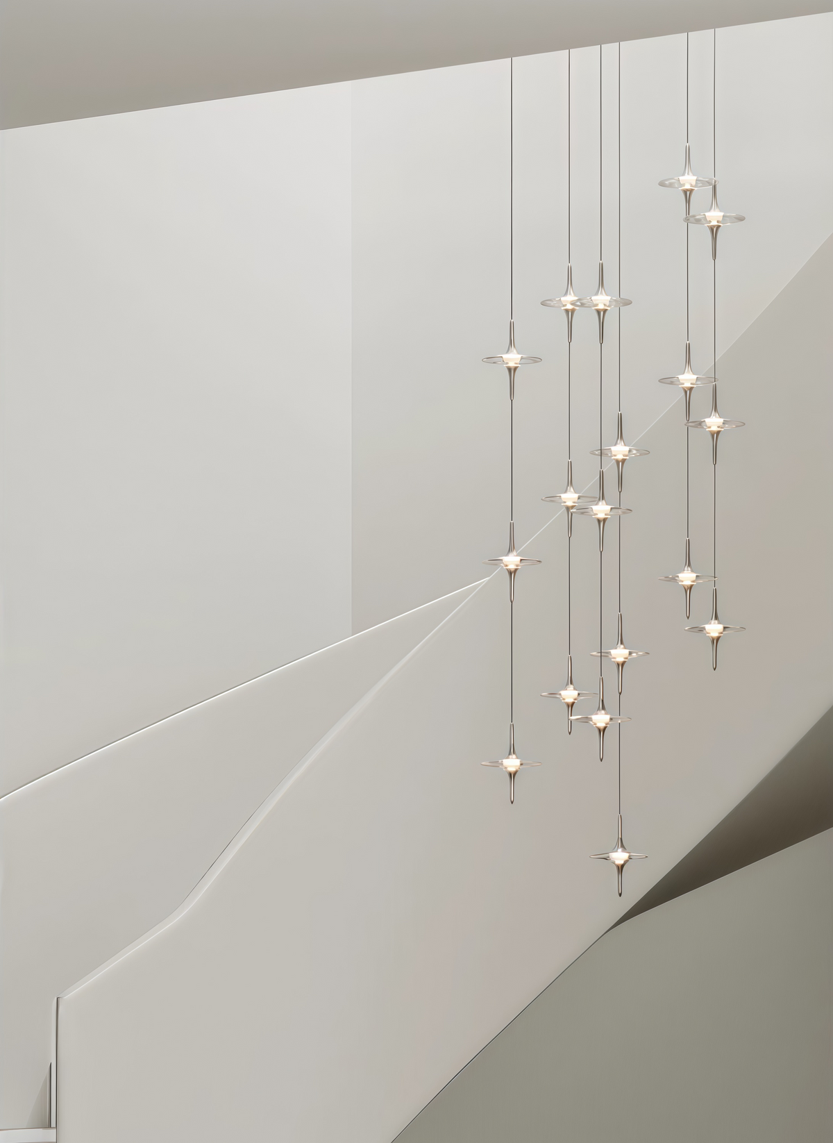 Italian-Style Luxury Crystal Bedside Pendant Light
