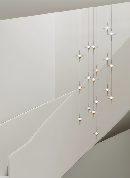 Italian-Style Luxury Crystal Bedside Pendant Light