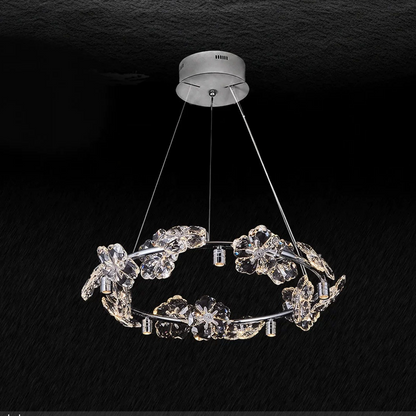 Floral Crystal Chandelier