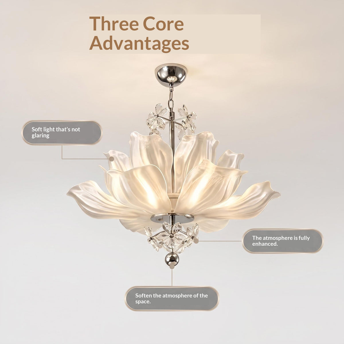 Lotus Crystal Chandelier