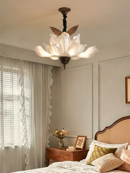Vintage Magnolia Petal Chandelier