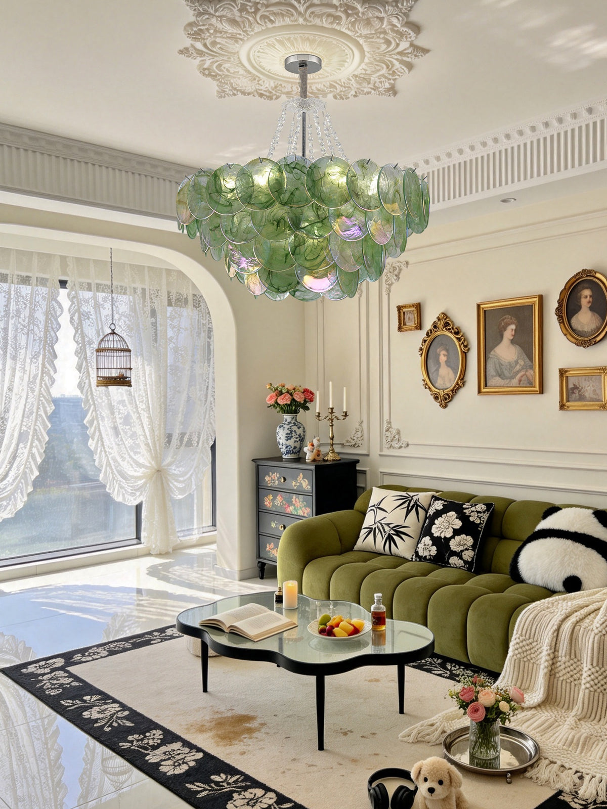 French-style living room chandelier