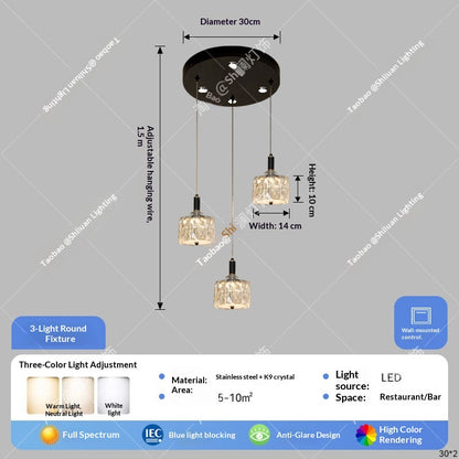 Italian-style luxury pendant light