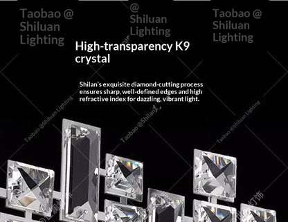 Modern luxury restaurant crystal chandelier