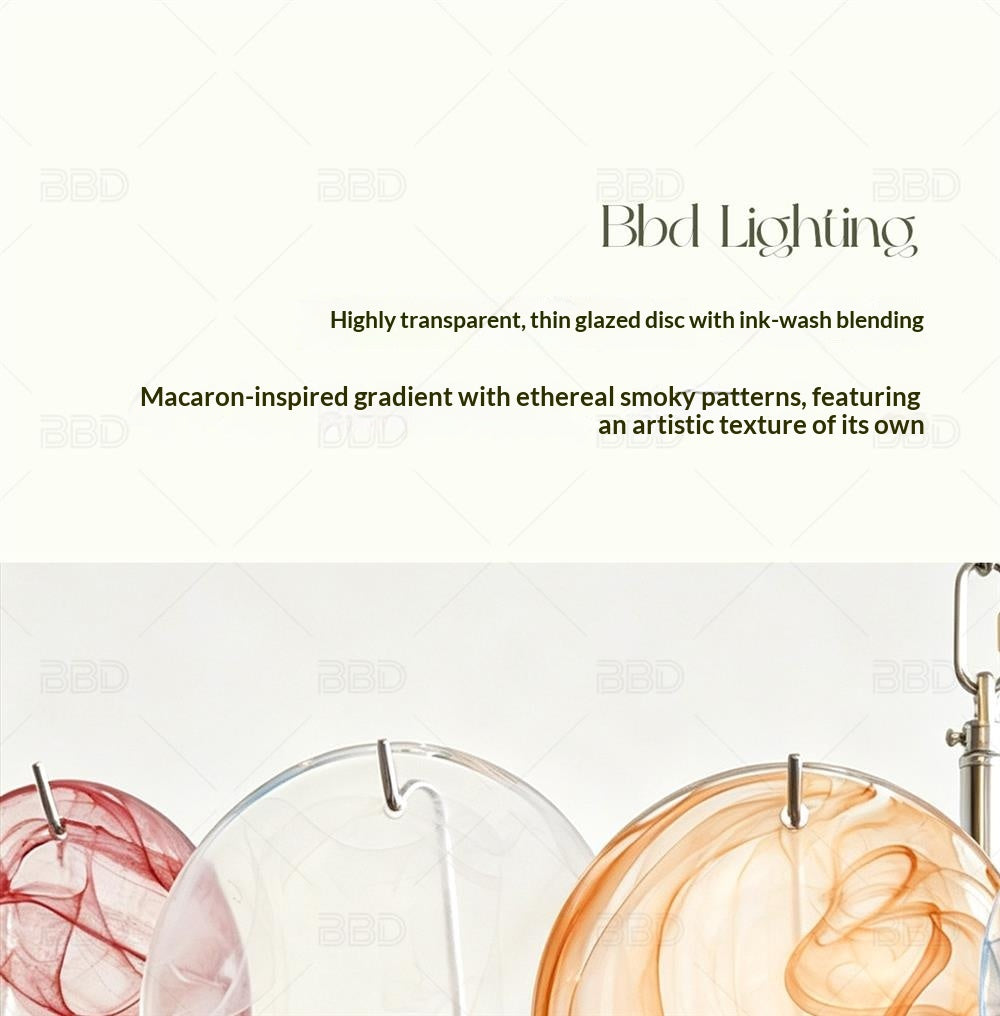 French-style colorful crystal chandelier