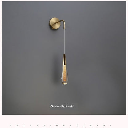 Luxury Crystal Bedside Wall Lamp