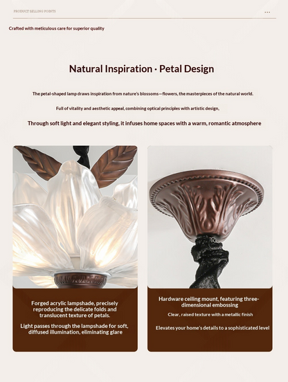 Vintage Magnolia Petal Chandelier