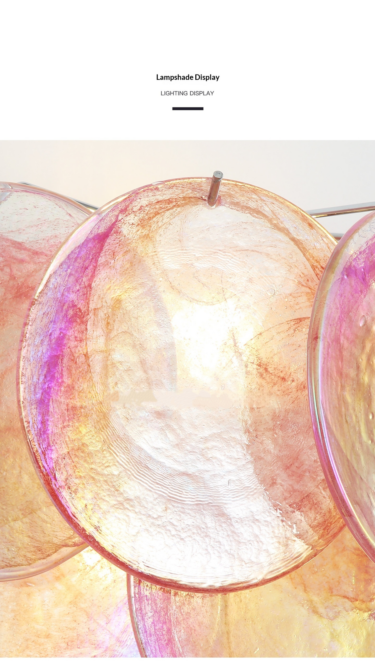 Iridescent Glass Wall Sconce