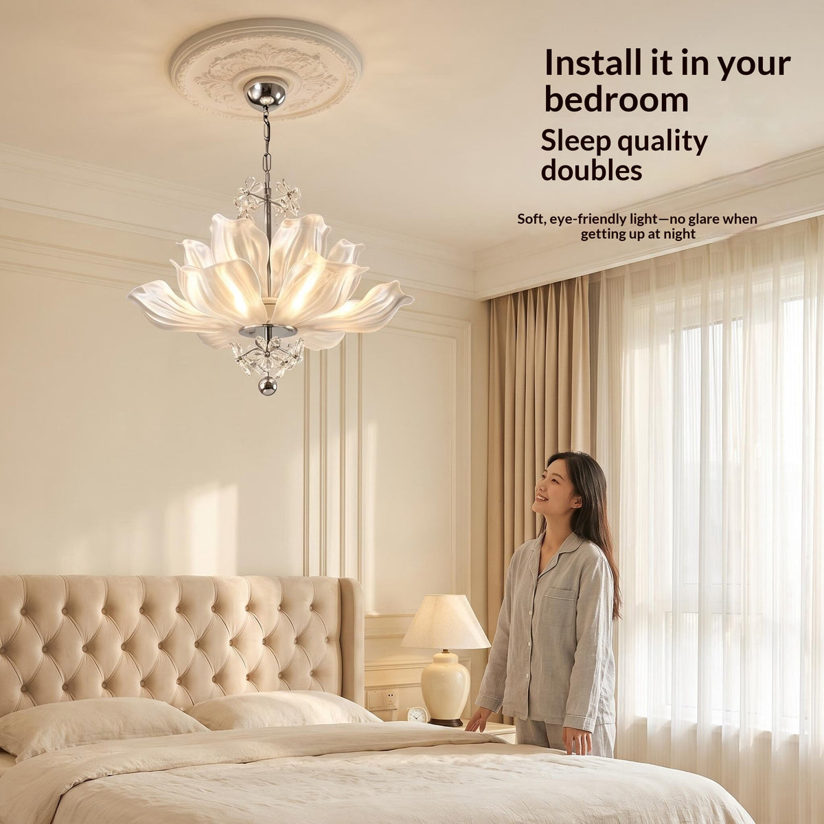 Lotus Crystal Chandelier
