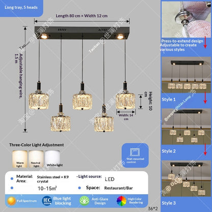 Italian-style luxury pendant light