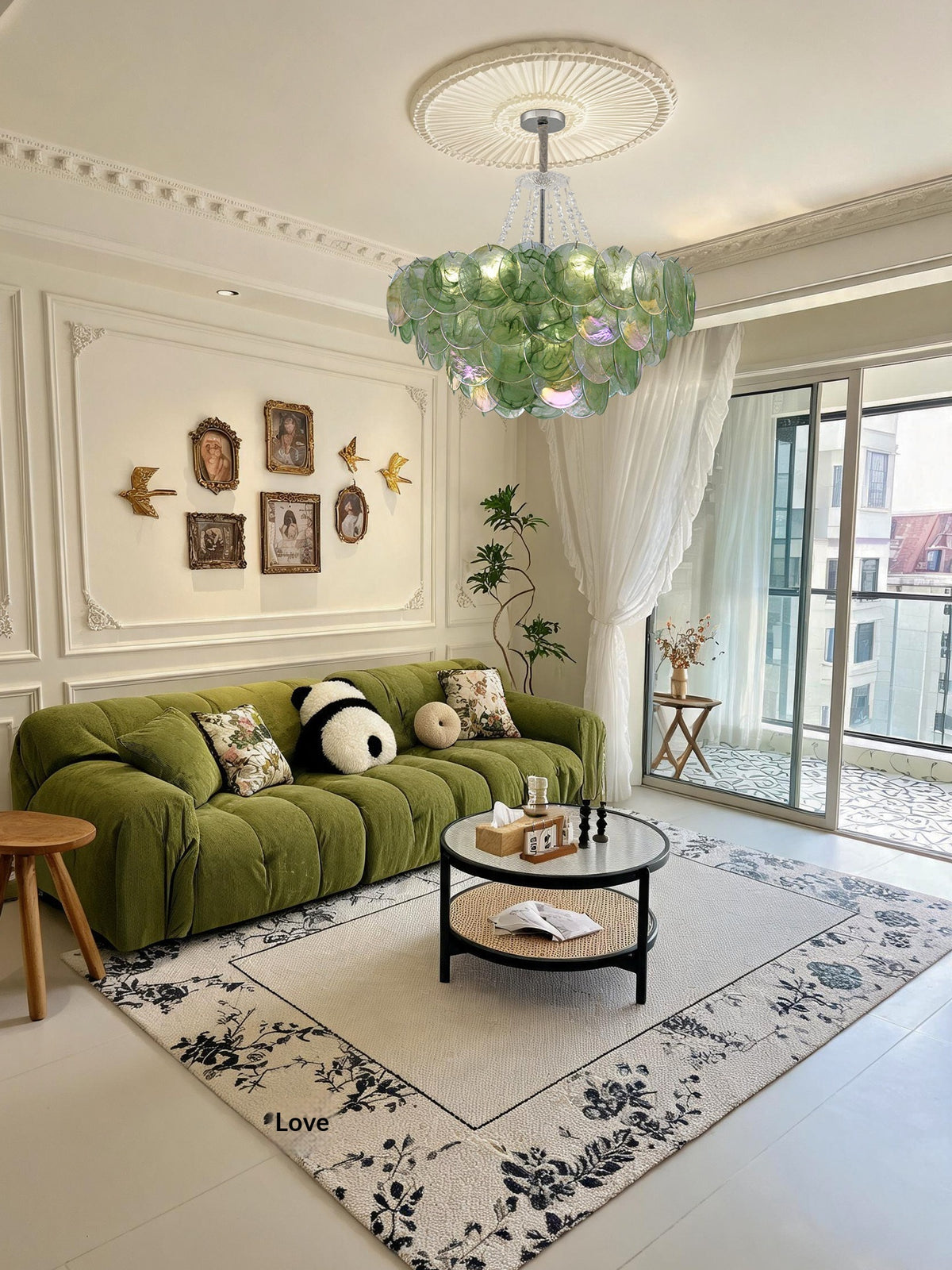 French-style living room chandelier
