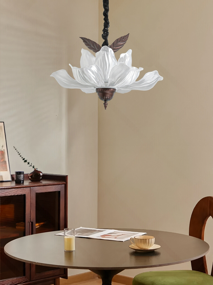 Vintage Magnolia Petal Chandelier