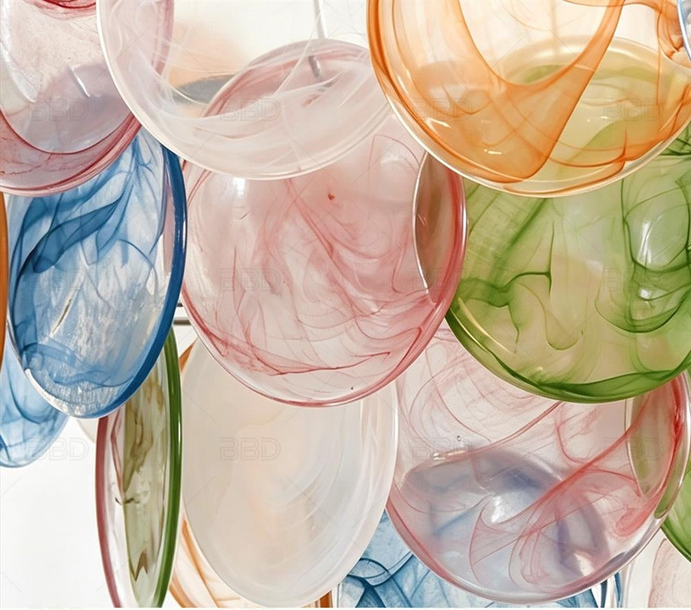 French-style colorful crystal chandelier