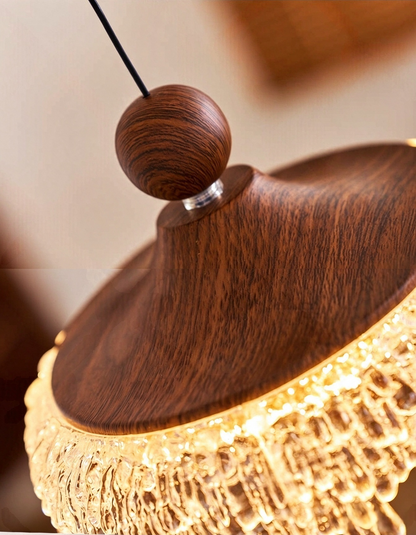 Adjustable iceberg teardrop pendant lamp