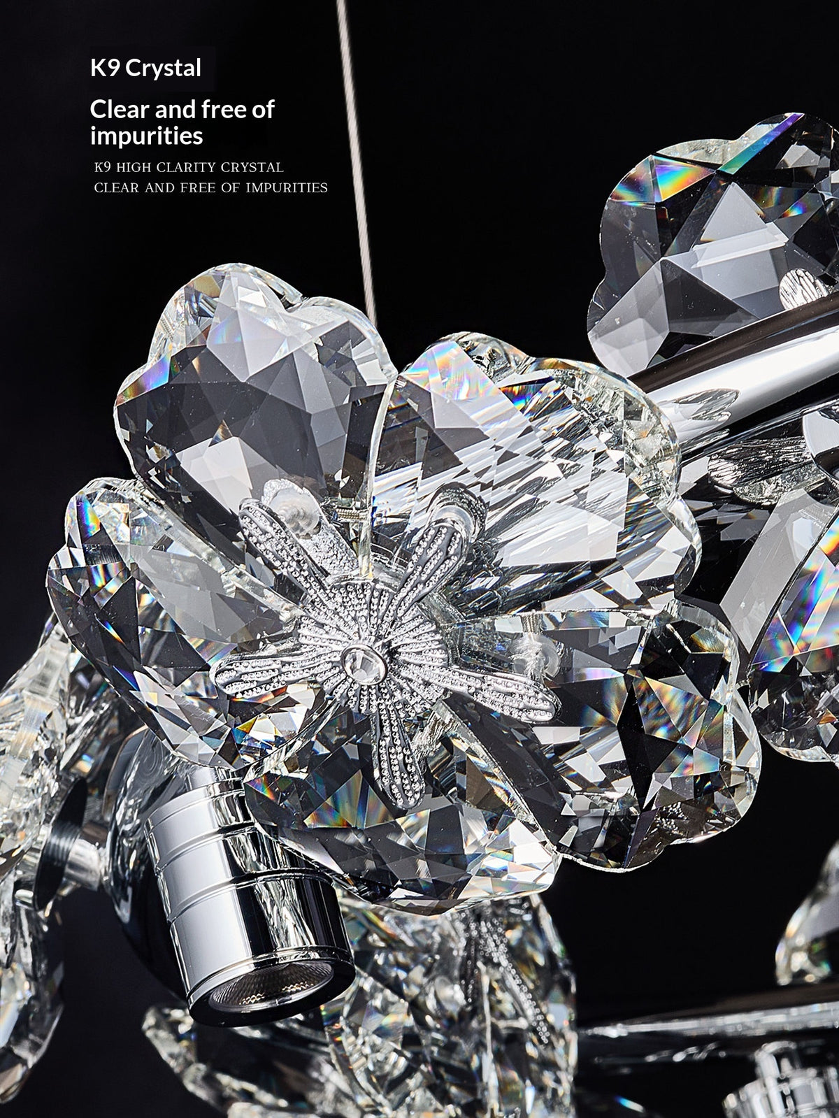 Floral Crystal Chandelier