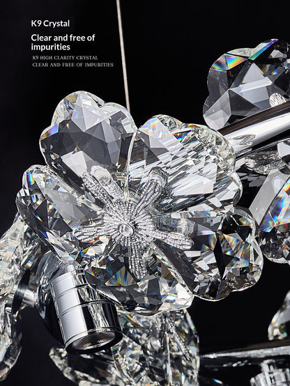 Floral Crystal Chandelier