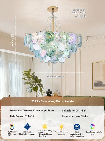 French Colorful Chandelier