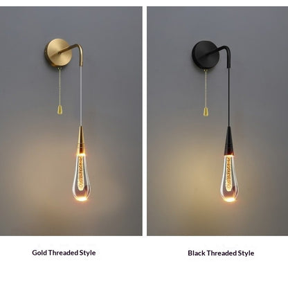 Luxury Crystal Bedside Wall Lamp