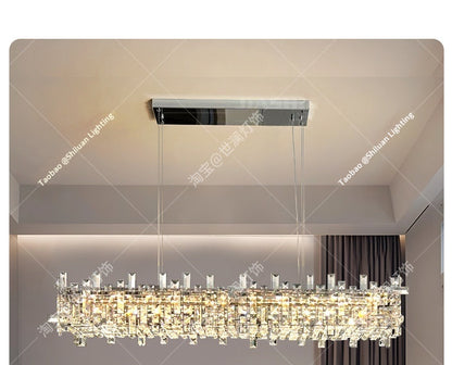 Modern luxury restaurant crystal chandelier